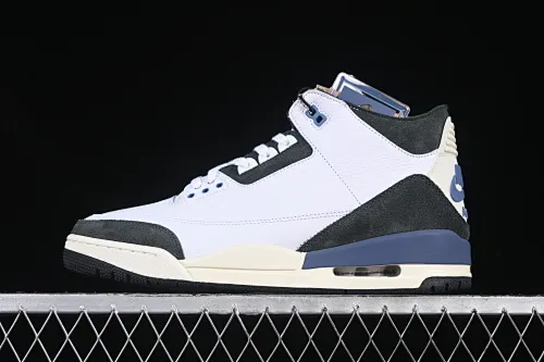 All categories Air Jordan Jordan series basketball shoes Air Jordan 3 GX foreign trade version Air Jordan 3 Retro OG SP "Diffused Blue" AJ3 Joe 3 white and blue cement HV8571-100